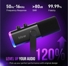 FIFINE USB/XLR Dynamic Microphone for Podcast Recording, PC Computer Gaming Stre