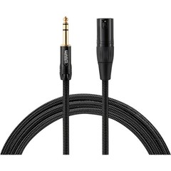 Warm Audio Premier Series – Studio & Live XLR Female to TRS Male 6 ft. Black