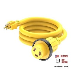 6FT 30-Amp to 15-Amp 110V Marine & RV Adapter Cord,Nema 5-15P to L5-30R, 6 Ft