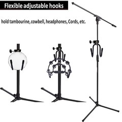 Headphone Hanger Stand Mount, Clamp-On Universal Accessory Holder, for Studio
