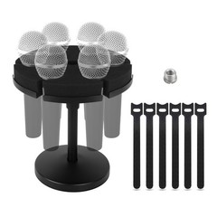 Multi Microphone Holder, Wired and Wireless Mic Holder for Stand, Hold Up to …