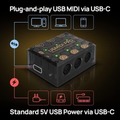 Advanced Plug-and-Play USB-C MIDI Interface with Router and Filter Functionality