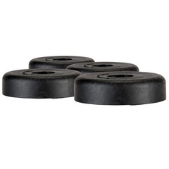 Four Pack Penn Elcom F1687 Rubber Cabinet Foot 1.5″ Dia. x 0.375″ H Heavy-duty