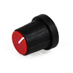 PixelGear Black D-Shaft Knob w/ Red Cap & White Indicator Line for DBX 160A