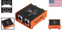 2-CH XLR Preamp for Dynamic Microphones,25dB Gain, Low-Noise Amplifier,Compac…