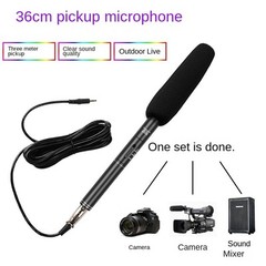 1Set Professional Condenser Microphone Video DSLR Camera Interview Recording Mic