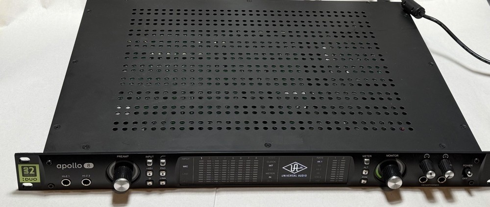 Universal Audio Apollo 8 DUO Thunderbolt 3 UAD2 Black Audio Interface Rackmount