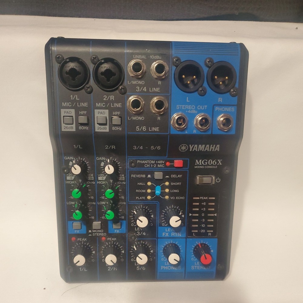 YAMAHA MG06X 6-Input Compact Stereo Mixer with Effects