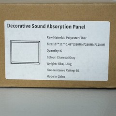 Decorative Acoustic Panels Soundproofing Absorbing High Density Fire Resist NEW
