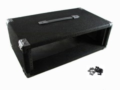 PROCRAFT 3U 12″ Deep Rack Case in Black Carpet Wrap – Top Handle w/ Rack Screws