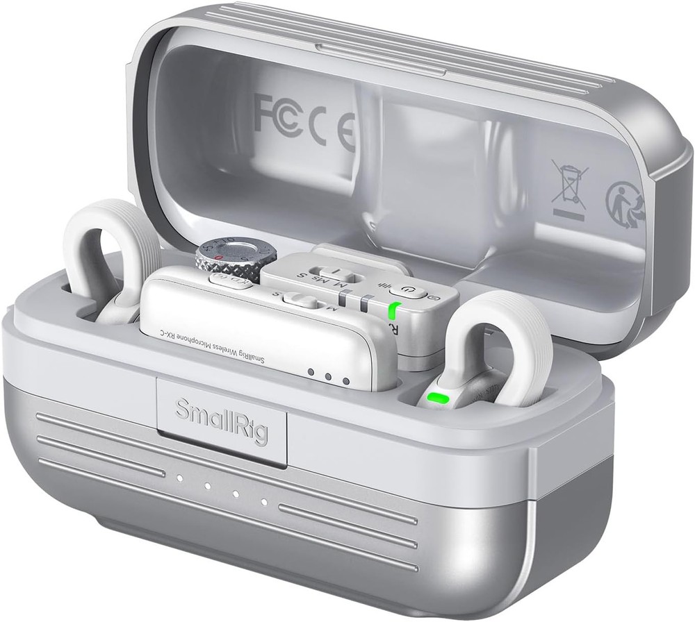 SmallRig Wireless Mic S70 (2 TX+2 RX+Charging Case) for Android Phone/Action Cam