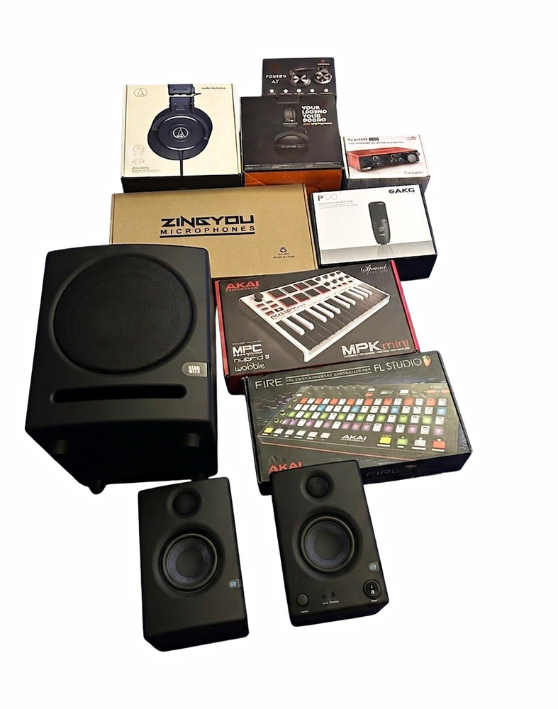MINT Complete Home Studio Bundle – PreSonus, Focusrite 2i2, Beyerdynamic, Akai &