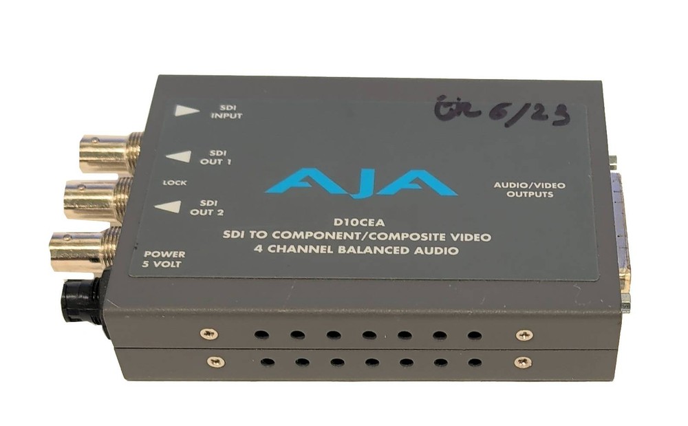 AJA D10CEA SDI To Component/Composite Video 4Ch Balance Audio Converter