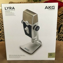AKG Lyra Microphone 192 kHz for Podcast Studio Music Video – C44USB