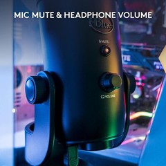 New Blue Yeti Professional Multi-Pattern USB Condenser Microphone Black