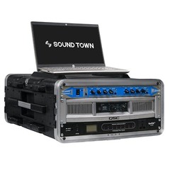 Sound Town Lightweight 4U PA DJ Rack/Road Case with ABS,19” Depth (STRC-A4U)