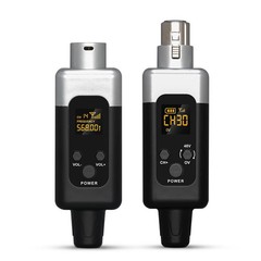 U2 48V UHF Wireless Microphone System XLR Transmitter & Receiver for All Mics