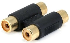 Dual RCA Jack Female to Dual RCA Jack Female Adapter Gold Plated MONOPRICE 7238