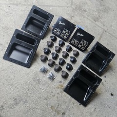 Vintage Fender PA Speaker System Inputs & Box Hardware (Corners & Handles)