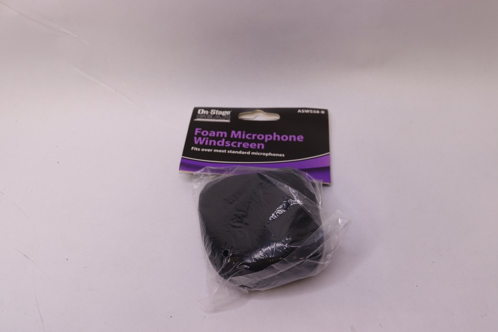 On-Stage Stands Windscreen for Handheld Microphones Black ASWS58-B