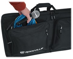 Rockville DC27 Padded DJ Bag Backpack Fits Akai Professional MPK249