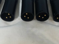 10 Male and 10 Female 3 Pin Gold Contacts XLR Mic Plug Audio Cable Connector