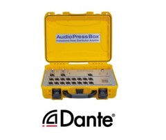 Audio Press Box APB-216-CD-ABX Active Dante APB, 2 MIC/LINE In, 16 LINE/MIC Out