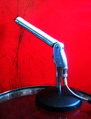 Vintage 1950s Electro Voice 636 dynamic microphone Hi Z w stand & cable 664 605