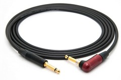 MOGAMI W2524, 2524 GUITAR CABLE WITH NEUTRIK 1/4″ TS ANGLE SILENT PLUG, 18 ft.