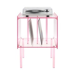 Acrylic Side Table Acrylic Record Player Stand Record Player Stand with Storage