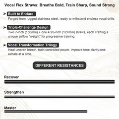 1 Set / Gift Box Vocal Trainer Singing Straw Vocal Training and Healing Aid Tool