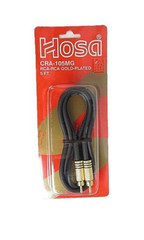 Hosa CRA 105MG RCA- RCA Gold Plated Cable 5 feet – New, Free Shipping