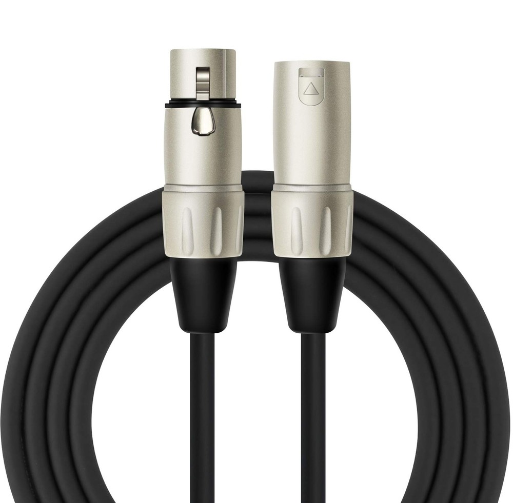 Kirlin Cable MP-280-06/BK – 6 feet – XLR to Microphone 6 feet, Black