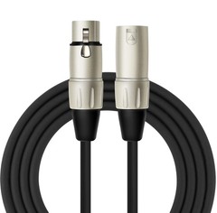 Kirlin Cable MP-280-06/BK – 6 feet – XLR to Microphone 6 feet, Black