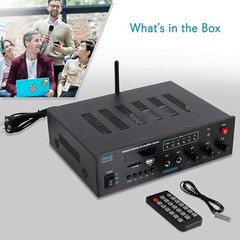 Pyle PFA600BU Wireless Bluetooth Karaoke Amplifier Receiver System, 300 Watts