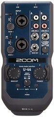 ZOOM U-44 Handy Portable Audio Interface Manufacturer 3-Year Extended Warranty