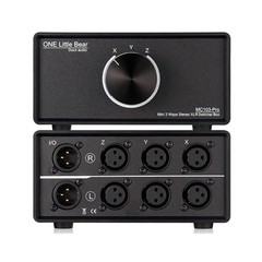 Nobsound 3-IN-1-OUT XLR Audio Switch ; Balanced Audio Converter ; 3-Way Stere…