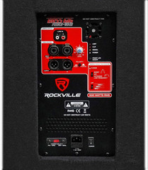 RBG18S 2000W Peak/500W RMS 18″ Active Powered PA Subwoofer, DSP and Limiter, Adj