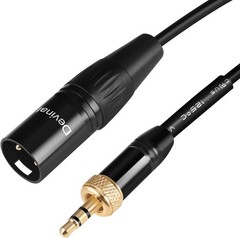 Devinal Replacement Locking 1/8 to XLR Male Output Cable 1 FT with Lock