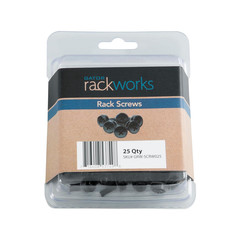 Rackworks Standard Size Rack Screws, 25 Pack (GRW-SCRW025)