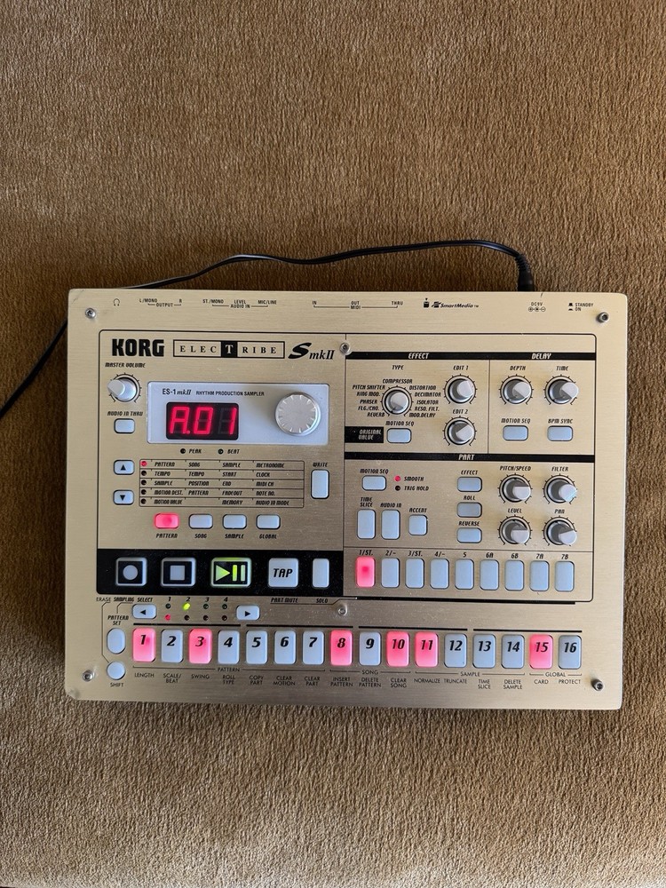 KORG Electribe S MKII ES-1MKII Rhythm Production Sampler w/ AC Adapter Tested