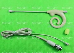 Snail ear Microphone For Shure Audio-Technica Sennheiser MiPro Detachable Wire