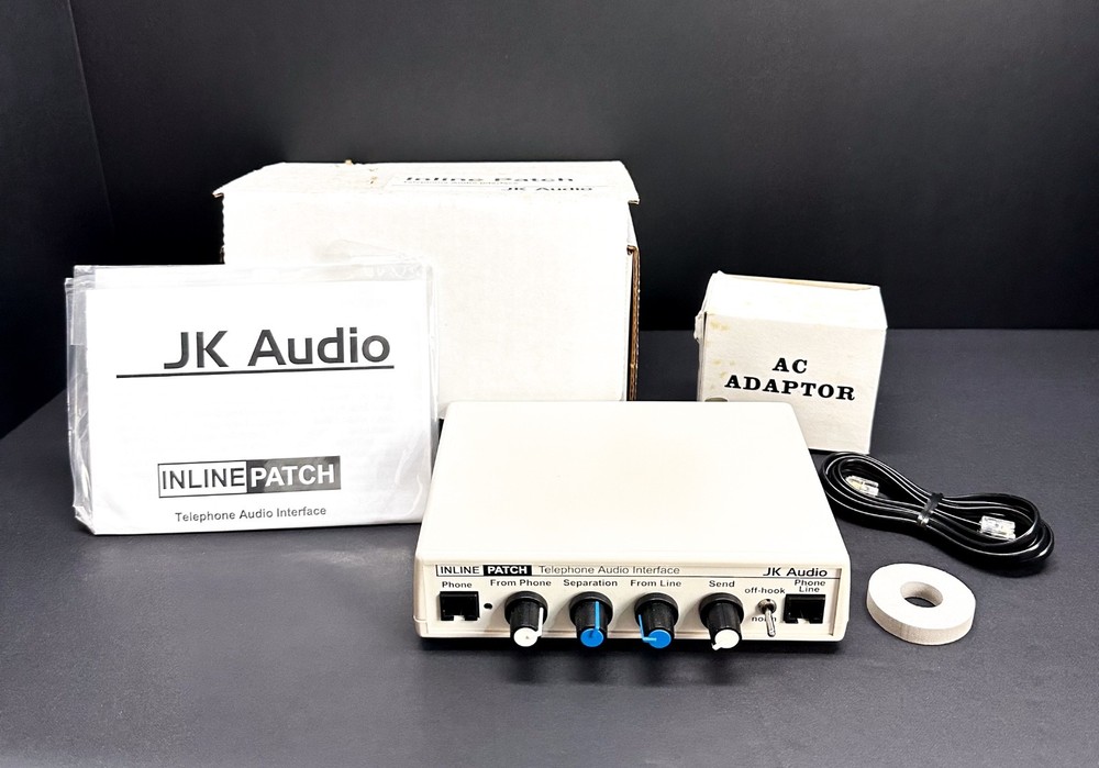 JK Audio Inline Patch Telephone Audio Interface New in Box Untested