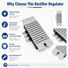 20 Amp Voltage Regulator Rectifier 21066-7011 21066-0740,1-Pack | Also