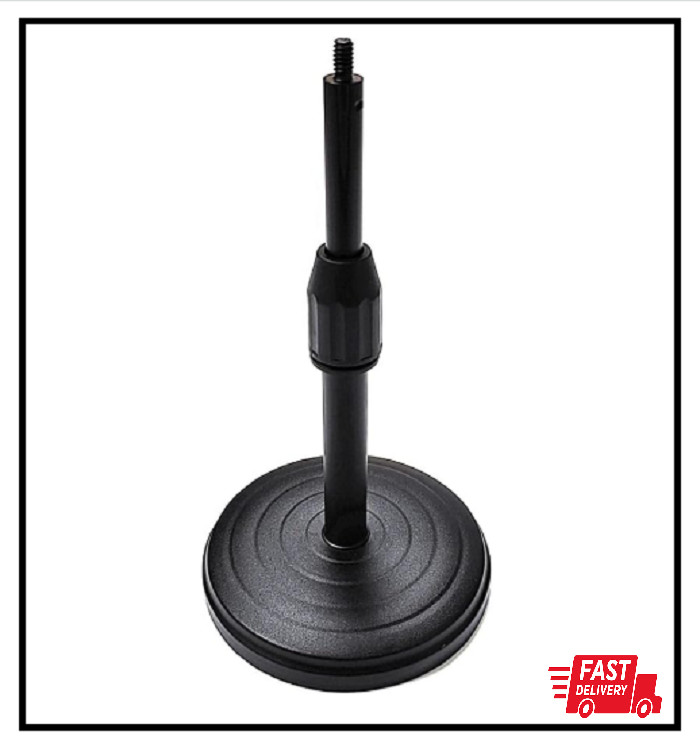 Desktop Microphone Stand Replacement Weighted Metal Adjustable Table Mic Stan…