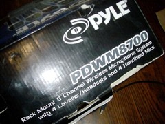 partial PYLE PDWM8700 Wireless Microphone System no main unit non tested