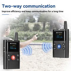 Retekess TT126 Two-Way Tour Guide System Mic Transmitter 5 Receivers Training
