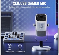 FIFINE Gaming Equipment Bundle, XLR/USB Streaming Dynamic Microphone with Audio
