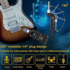 Getaria Wireless Guitar Transmitter Receiver Set 5.8GH Guitar System 4 Channels