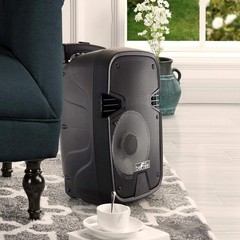 beFree 8″ 400W Portable Bluetooth Party Speaker w Warranty USB SD Lights Remote